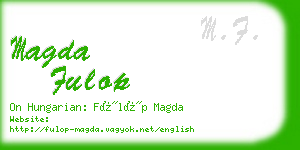 magda fulop business card